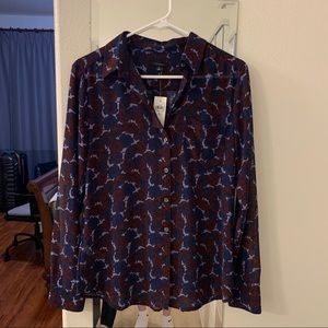 NWT Anne Taylor Floral Blouse
